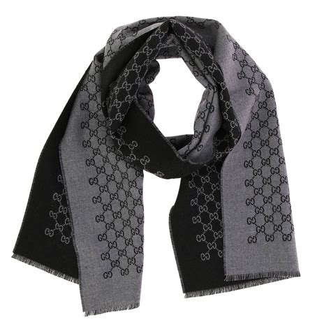 gucci scarf men's black|conscious gucci scarf.